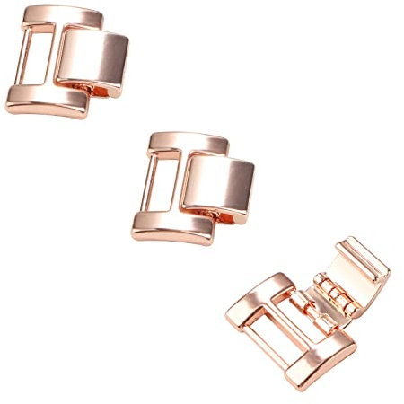 WONMILLE Extra 3 Extension 0.8'' Width Links for Smart Watch Band of Our Shop, Suitable for All Chains with a Width of 2cm (Rose Gold)