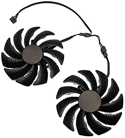 GOURIDE 88mm GPU Graphics Card Fan for REDEON AORUS RX580/570 GV-RX570 AORUS GV-RX580AORUS(2 PCS)