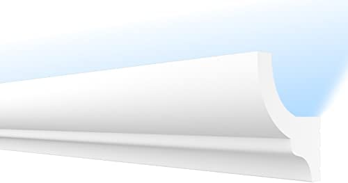 HEXIMO LED moulures classiques, XPS Styrofoam éclairage indirect moulures murales & plafonds moulures d'éclairage moulures de plafond en Styrofoam (30,6 mètres HLED 10)