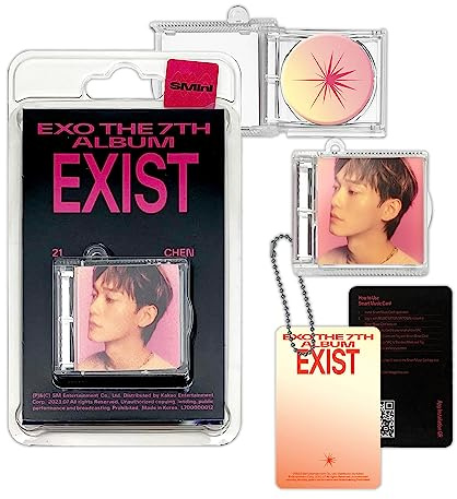 EXO - 7th Album [EXIST] (SMINI Ver - CHEN Ver.) Cover + Package + Ball Chain + Photo Card + Music NFC CD + 4 Extra Photocards