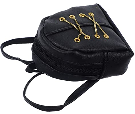 BESTonZON Puppenrucksack Für Puppen: Mini-Rucksack Mini-Kosmetiktasche Für Die Puppenhausschule Puppenschulzubehör Puppenhaus Schulbedarf Spielzeug Rucksack Mikro, 8 x 7CM