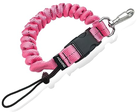 nitescuba Spiralkabel Spring Coil zum Tauchen,tauchen zubehör,Anti-Lost Spring Coil Lanyard mit Schnellverschluss-Schnalle für Unterwasserkameras und Tauchblitzlichter (Pink)