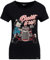 Queen Kerosin Damen T-Shirt Rockabilly Rockabella 50S Slim Fit Front-Print Retro Vintage Hot Rod Rock'n'roll Work Wear 1950 Custom Garage Built It Up!