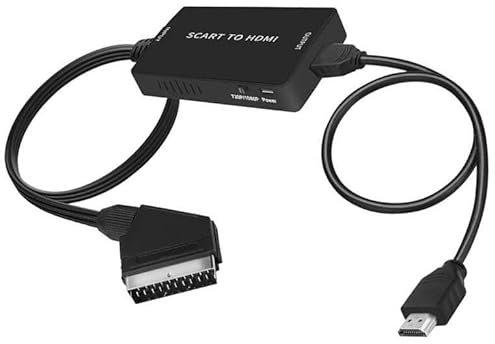 HDMI Converter, SCART to HDMI Adapter HD 720P/1080P Switch Video Audio Converter Adapter for HDTV Monitor Projector Xbox PS3 VHS STB Sky Blu-ray DVD Player