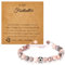 Otuuz Fußballspieler Geschenk für Mädchen Fußball Armband mit Karte Fußballfan Armband Geschenk für Teenager Inspirierender Fußball Schmuck für Sport Team Liebhaber