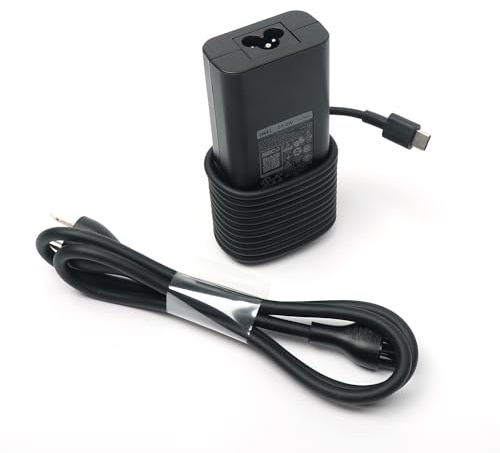 Dell 65W USB C Fast Charging Laptop Charger, Laptop Power Supply, Latitude 5500 5501 5510 5511 5520 5521 5530 5531 5540 AC Adapter with 3ft Power Cord, Black, HA65NM190