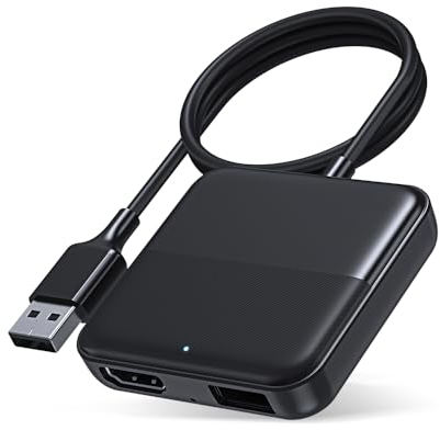 OTTOCAST Car TV Mate, Adattatore Audio e Video Multifunzione Plug & Play per TV Bastoni Proiettori Schermo Console di Gioco Adattatore, Multimedia HDMI Compatibile Auto Carplay Cablate OEM Modello