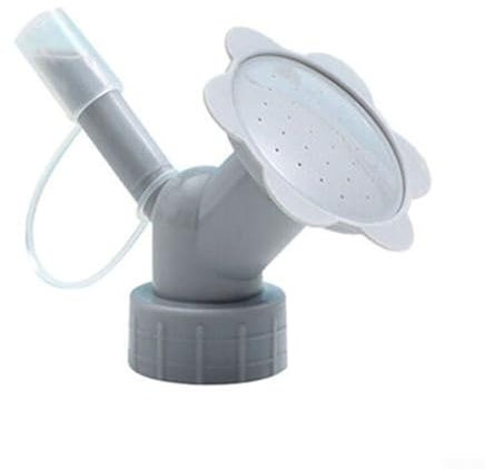 Práctica boquilla de aspersor para riego delicado, diseño 2 en 1, azul/gris (gris)