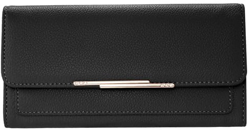 RNIEGA Geldbörse Damen Große Kapazität, Portemonnaie Damen mit RFID, Portmonee Damen Gross PU Leder, Geldbeutel Damen Tri-Fold mit vielen Fächern