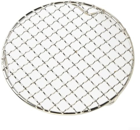 Grille de cuisson en acier inoxydable, plaque de cuisson spéciale pour cuisinière électrique en céramique, filet rond avec pieds, grille de cuisson pour friteuse à air (33 cm)
