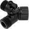 Hose Splitter Short Garden Hose Garden Hose Splitter Garden Hose Quick Connect Hose Repair Kit Tap Y Splitter 2 Way 2 Valves Hose Splitter Connector 4pcs (Black)