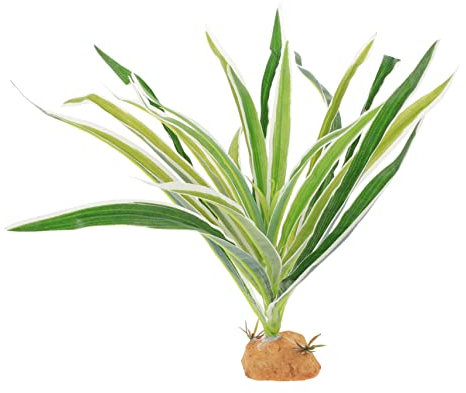 Sosoport Plantes Artificielles pour Reptiles Décoratives Robustes, Résistantes à La Décoloration, Taille Compacte, Aménagement De Terrarium pour Reptiles Et Habitats Aquatiques