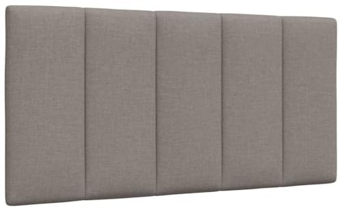 vidaXL Kopfteil-Kissen Hanko Taupe 100 cm Stoff, Kopfteilkissen, Kopfkissen, Lesekissen, Kopfteilpolster, Rückenkissen, Kissen-Kopfteil, Kopfteil Polster