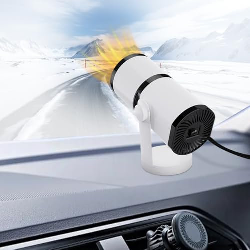 Rouzin 150 W tragbare Autoheizung, 12 V Autoheizlüfter für Golf, schnelles Aufheizen und schnelles Auftauen der Autoheizung