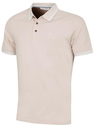 Calvin Klein Mens Campus Tipped Lightweight Golf Polo Shirt