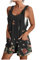 PAIDAXING Daily Womens Jumpsuit Sleeveless Cotton Linen Playsuits Short Dungarees Adjustable Strappy Shorts Rompers Summer Short Overalls One Piece Jumpsuits with Pockets