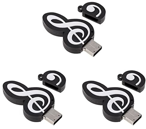 Remingtape 3X USB 2.0 de Memoire Mignon en Forme D'Animation Stick Notes de Musique Symbole USB 2.0 Memoire Externe Cle USB Stick de Memoire de 16GB