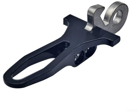 CNC Machined Folding Bike Seat Clip Hook, Perfectly Fits for 3sixty and for Brompton Bicycles with Ease of Use (Black)