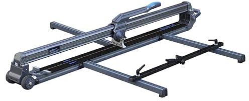 Meizuishi Fliesenschneider, manuell, 120 cm – Laserführung, Rahmen aus verstärkter Legierung & magnetische Steuerung – Schneiden von Fliesen/Stein 15 mm Max, schmale Basis mit versenkbaren Rädern