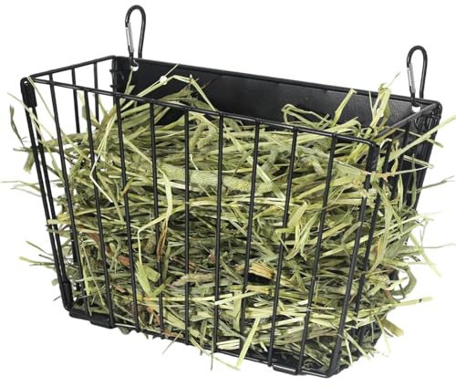 Kaninchen-Heuhalter | Klappbarer Snackbehälter Mit Haken,Chinchilla Heuraufe Mit Metallrahmen | Zur Wandmontage An Haustierkäfig Stall Und Nagergehege