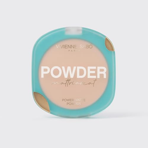 VIVIENNE SABO Gesichtspuder Mattriarcat Beige 7,5 g – mattierendes Finish | fixiert Make-up, reduziert Hautglanz, mittlere Deckkraft, Geschmeidigkeit, reduziert Glanz, Mineralien, optische Verlängerung