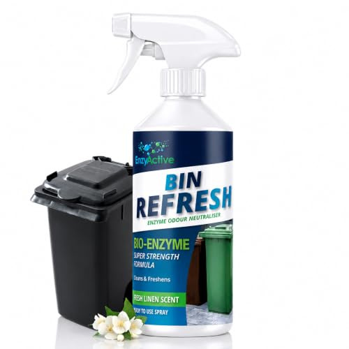 EnzyActive Bin Refresh Linen 500ml – Bin Cleaner & Odour Eliminator for Kitchen & Outdoor Bins