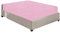 Niys Luxus-Bettwäsche, Spannbettlaken aus 100 % gebürstetem Baumwollflanell, extra tief (40 cm), für Super-Kingsize-Bett, Rosa