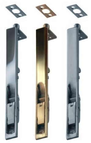Supreme Heavy Duty Flush Bolt - Door Bolt for French Doors & Double Doors 100/150/200mm Brass/Chrome/Satin (150mm, Satin)