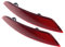 GAOHOU® 1 Paar Ersatz-Heckstoßstangenreflektorlampe Rot Linke und rechte Heckstoßstangenreflektorleuchte Kompatibel mit VW Golf MK6 2009-2013
