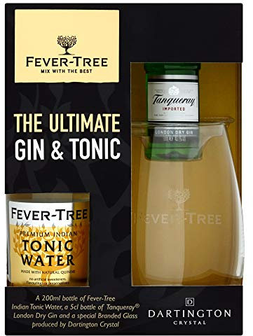 Fever Tree Tanqueray The Ultimate Gin & Tonic With Glass, 4.17cl