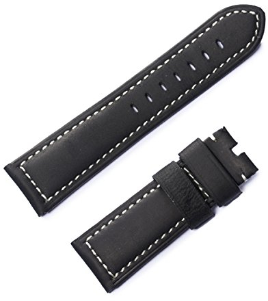 Reef Tiger RGA3503 RGA3532 Herren-Uhrenarmband aus schwarzem Leder mit Schnalle für Sport-Uhren