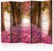 murando Raumteiler Foto Paravent Wald 225x172 cm beidseitig auf Vlies-Leinwand Bedruckt Trennwand Spanische Wand Sichtschutz Raumtrenner Home Office Bäume Alee c-A-0031-z-c