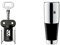 WMF Clever&More Korkenzieher Wein 20 cm, Weinflaschenöffner, Flaschenöffner für Wein und Prosecco & Vino Weinflaschenverschluss 8 cm, Metallguss, Silikon, Weinverschluss, luftdicht und sicher