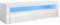 SONNI TV Board, Fernsehtisch, Lowboard, mit LED Beleuchtung, 12 Farben können eingestellt Werden, Weiß Hochglanz, TV Schrank, TV-Regal, Fernsehschrank, 155x40x45cm, GTV001W