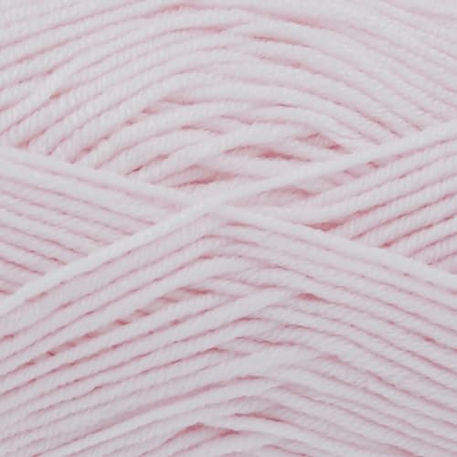 King Cole Cherished DK Yarn - 100g Ball - 100% Anti-Pilling Acrylic Double Knitting Wool - Super Soft Yarn for Baby Garments, Blankets, and Clothes (3313 Baby Pink)