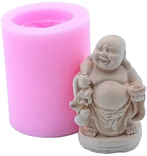 Chinesische Buddha Bodhisattva Silikon-Form für Kerzen, Kerzen, Schokolade, Fondant, Seife, Backen, Kuchendekoration, Modellierform, Polymermeraromatherapie, Epoxid-Ton, Backform Chinese Buddha 01