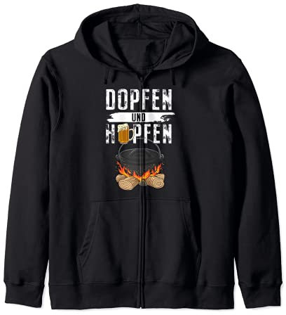Dopfen & Hopfen Dutch Oven Grillen BBQ Kapuzenjacke