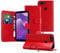 Samsung Galaxy J5 (2015) Cases, Leather Wallet Case [Card Slots] [Stand Case] [Magnetic Closure] Phone Case PU Leather Case Samsung Galaxy J5 (2015) SM-J500F - Red