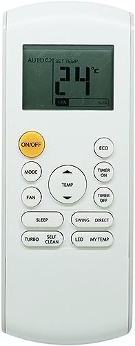 AKOOTE Telecomando di ricambio generale adatto per condizionatore d'aria MRCOOL RG57A6/BGEFU1 RG57A3 B BGEF RG57H4/BGEFU1 RG57H4B/BGEFU1 RG57B/BGEU1 RG57B/BGEFU1 Midea