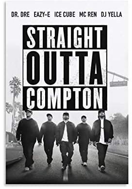 NWA Poster Vinyl Hip Hop Gruppe Leinwand Poster Wandkunst Bild Drucke Hängende Foto Dekor Home Poster Kunstwerke 30 x 45 cm