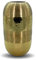Aluminium Vase rund 14 x 25cm Blumenvase für Pampasgras Trockenblumen Sträuße Gold