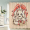 KIYAYO Duschvorhang 200x200 cm Anime Duschvorhang Mit Gewicht Saum Antistatisch Sommer Bad Vorhäng Cartoon-Fuchs Mehrfarbig Badvorhang Wasserdicht Textil Duschvorhänge