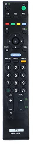 RM-ED009 Replace Remote Controller Compatible with Sony Bravia LCD TV KDL-32S3000 KDL-40S3000 KDL-46S3000 KDL-26V4000 KDL-26V4220 KDL-26V4230 KDL-26V4240 KDL-32V4000 KDL-32V4200 KDL-32V4210