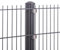 Doppelstabmattenzaun 656 Set mit Va Klemmhalter Anthrazit Gartenzaun Neu 7,5m-50m Stabmattenzaun | 7.5-103 cm