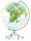 Politische Karte, Erdkugel, Tischglobus, geografischer Globus, 9,8 Zoll, transparenter Globus mit Stativ, drehbare Weltkugel, Karte, geografischer Desktop-Globus, Bildung, Globen for Zuhause, Weltkuge