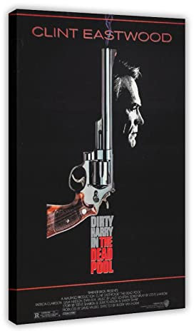 THEGIS Leinwandposter Clint Eastwood Dirty Harry In The Dead Pool, Schlafzimmer, Dekoration, Sport, Landschaft, Büro, Raumdekoration, Geschenk, Rahmenstil, 50 x 75 cm