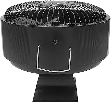 TROONZ Wood Stove Fan - Wood Burner Fan Non Electric Stove Fans,Silent Fireplace Fan with Guard for Fireplace, Pellet Stove, Log Burner