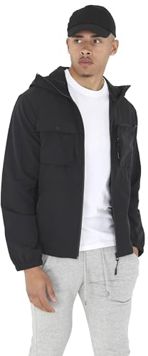 BRAVE SOUL Men Zipped Funnel Neck Light Weight Multi Pocket Spring Jacket