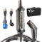 Juice Booster 2 Basic Set, Mobile Wallbox 22kW Installationsfrei, Ladegerät für BEV mit Typ 2 Ladekabel E Auto, Superleicht & Flexibel, IP67 Wasserdicht, Inkl. Adapter CEE32 Blau 1-Phasig + EU Schuko