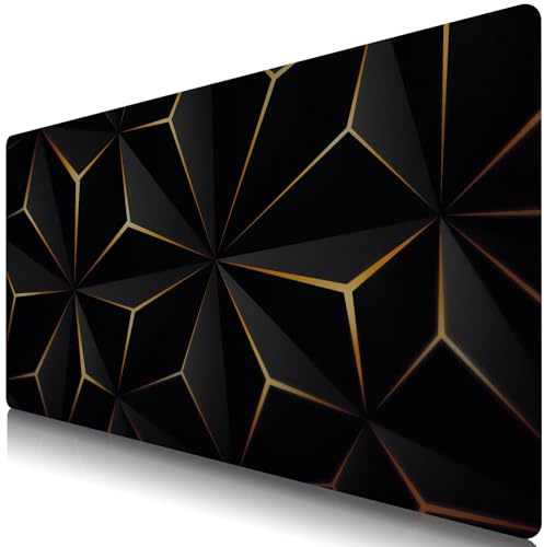TUOLISG XXL Mauspad 900 x 400 mm Gaming Mousepad -Rhombus | Computer-Mauspad, Anti-Rutsch-Gummiboden, Angenehme Oberfläche, Geeignet für Büro, Reisen